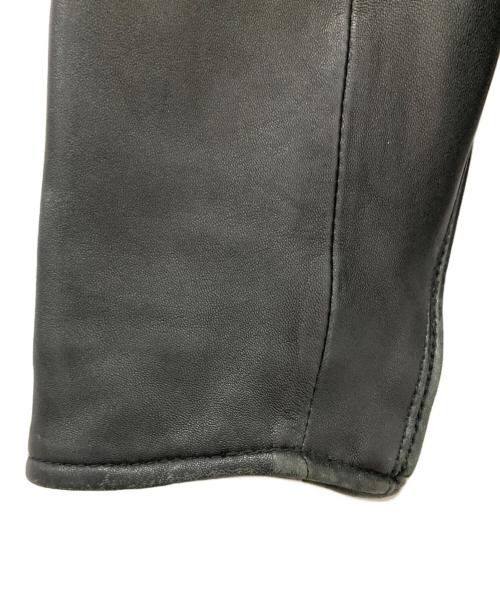 nano・universe（ナノ・ユニバース）nano・universe (ナノ・ユニバース) シングルライダースジャケット ブラック サイズ:Lの古着・服飾アイテム