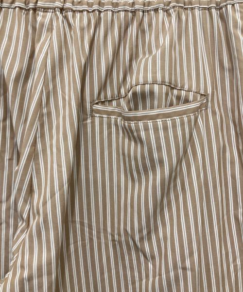 MAISON SPECIAL（メゾンスペシャル）MAISON SPECIAL (メゾンスペシャル) ストライプパンツ ブラウン サイズ:38の古着・服飾アイテム