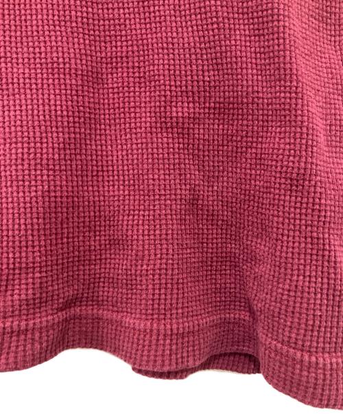 HARLEY-DAVIDSON（ハーレーダビッドソン）HARLEY-DAVIDSON (ハーレーダビッドソン) ヘンリーネックカットソー レッド サイズ:XLの古着・服飾アイテム