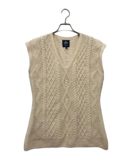 aran WOOLLEN MILLS（アラン ウーレンミルズ）aran WOOLLEN MILLS (アラン ウーレンミルズ) ニットベスト ベージュ サイズ:Lの古着・服飾アイテム