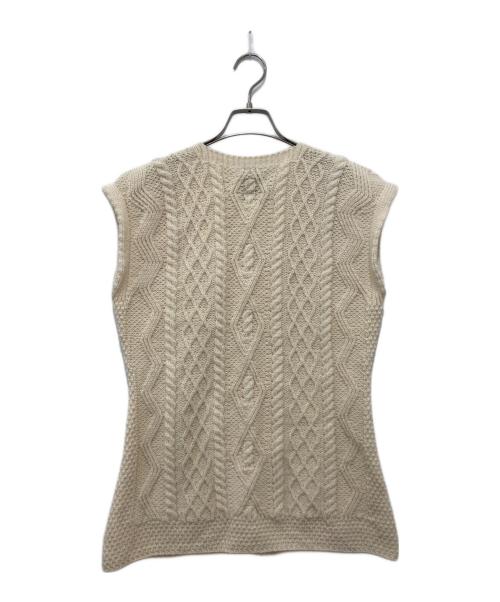 aran WOOLLEN MILLS（アラン ウーレンミルズ）aran WOOLLEN MILLS (アラン ウーレンミルズ) ニットベスト ベージュ サイズ:Lの古着・服飾アイテム