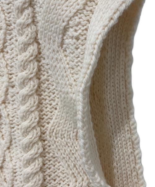 aran WOOLLEN MILLS（アラン ウーレンミルズ）aran WOOLLEN MILLS (アラン ウーレンミルズ) ニットベスト ベージュ サイズ:Lの古着・服飾アイテム
