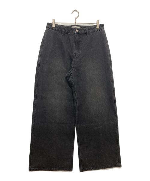 MENES（メネス）MENES (メネス) バギーデニムパンツ ブラック サイズ:Lの古着・服飾アイテム