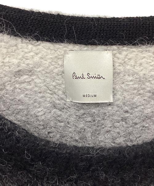 PAUL SMITH（ポールスミス）PAUL SMITH (ポールスミス) グラデーションニット グレー×ブラック サイズ:Mの古着・服飾アイテム