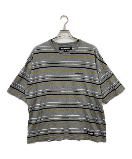 NEIGHBORHOOD（ネイバーフッド）NEIGHBORHOOD (ネイバーフッド) ボーダーTシャツ グレー サイズ:Lの古着・服飾アイテム