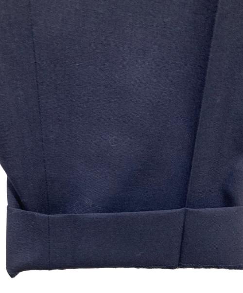 MARKAWARE（マーカウェア）MARKAWARE (マーカウェア) FRONT PLEATS PEGTOP ORGANIC WOOL TROPICAL ネイビー サイズ:3の古着・服飾アイテム
