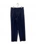 MARKAWARE（マーカウェア）の古着「FRONT PLEATS PEGTOP ORGANIC WOOL TROPICAL」｜ネイビー