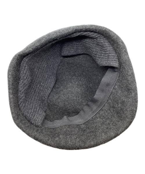 MM6 Maison Margiela（エムエムシックスメゾンマルジェラ）MM6 Maison Margiela (エムエムシックスメゾンマルジェラ) ウールヘッドウェア グレーの古着・服飾アイテム