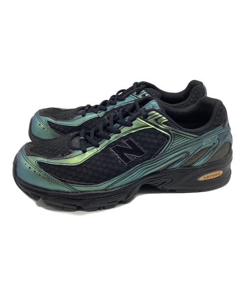 NEW BALANCE（ニューバランス）NEW BALANCE (ニューバランス) ローカットスニーカー ブラック×グリーン サイズ:26.5cmの古着・服飾アイテム