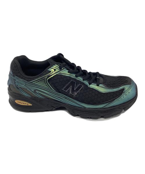 NEW BALANCE（ニューバランス）NEW BALANCE (ニューバランス) ローカットスニーカー ブラック×グリーン サイズ:26.5cmの古着・服飾アイテム