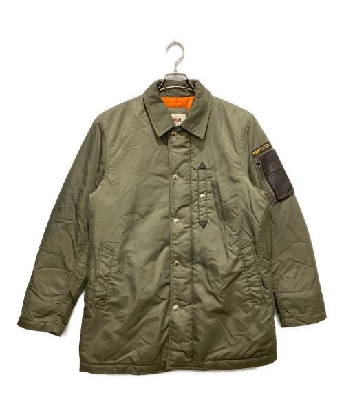 VAN（ヴァン）VAN (ヴァン) ミリタリーステンカラーコート カーキ サイズ:Lの古着・服飾アイテム