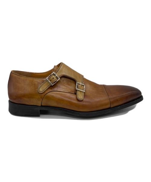 MAGNANNI（マグナーニ）MAGNANNI (マグナーニ) ダブルモンクストラップシューズ ベージュ サイズ:9 1/2の古着・服飾アイテム