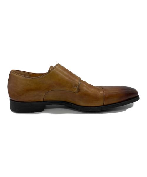 MAGNANNI（マグナーニ）MAGNANNI (マグナーニ) ダブルモンクストラップシューズ ベージュ サイズ:9 1/2の古着・服飾アイテム