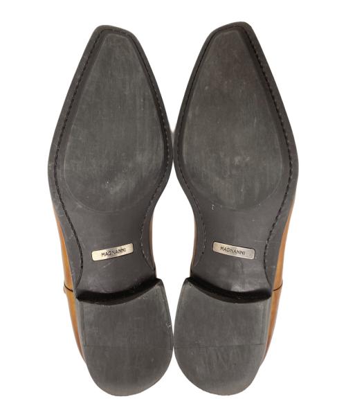 MAGNANNI（マグナーニ）MAGNANNI (マグナーニ) ダブルモンクストラップシューズ ベージュ サイズ:9 1/2の古着・服飾アイテム