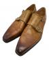 MAGNANNI（マグナーニ）の古着「ダブルモンクストラップシューズ」｜ベージュ