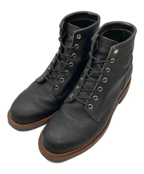 CHIPPEWA（チペワ）CHIPPEWA (チペワ) 6インチ サービスブーツ ブラック サイズ:27cmの古着・服飾アイテム