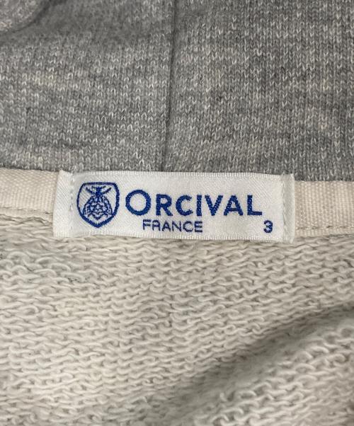 ORCIVAL（オーシバル）ORCIVAL (オーシバル) フレンチテリー ジップ フーディー パーカー グレー サイズ:34の古着・服飾アイテム