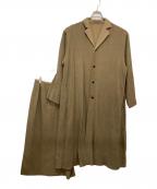 JURGEN LEHLヨーガンレール）の古着「ウールシルクセットコート」｜ベージュ