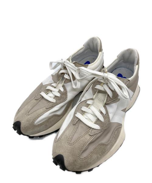 NEW BALANCE（ニューバランス）NEW BALANCE (ニューバランス) ローカットスニーカー ホワイト×ベージュ サイズ:27.0cmの古着・服飾アイテム