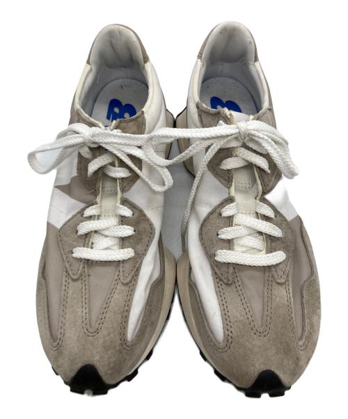 NEW BALANCE（ニューバランス）NEW BALANCE (ニューバランス) ローカットスニーカー ホワイト×ベージュ サイズ:27.0cmの古着・服飾アイテム