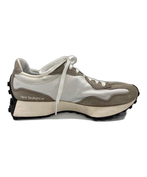 NEW BALANCE（ニューバランス）NEW BALANCE (ニューバランス) ローカットスニーカー ホワイト×ベージュ サイズ:27.0cmの古着・服飾アイテム