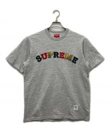 SUPREME（シュプリーム）の古着「Plaid Applique S/S Top」｜グレー