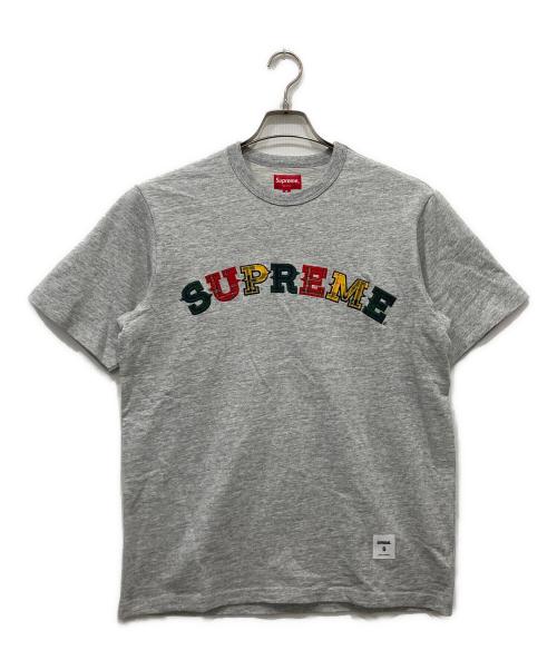 SUPREME（シュプリーム）Supreme (シュプリーム) Plaid Applique S/S Top グレー サイズ:Sの古着・服飾アイテム