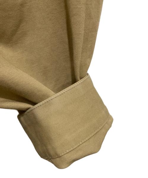 A.P.C.（アーペーセー）A.P.C. (アーペーセー) ロゴ刺繍 コットンリネン オープンカラーシャツ ベージュ サイズ:Mの古着・服飾アイテム