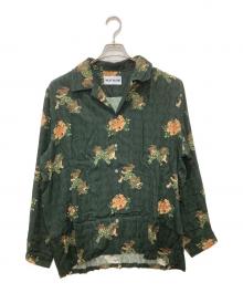 NEAT ALOHA（ニートアロハ）の古着「"KARAJISHI" アロハシャツ」｜グリーン