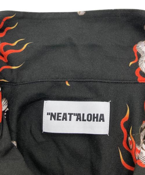 NEAT ALOHA（ニートアロハ）NEAT ALOHA (ニートアロハ) アロハシャツ ブラック サイズ:Mの古着・服飾アイテム