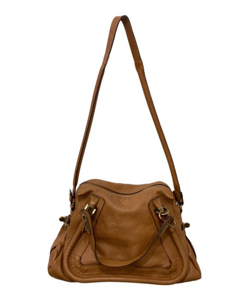 Chloe（クロエ）Chloe (クロエ) 2WAYレザーバッグ ブラウンの古着・服飾アイテム