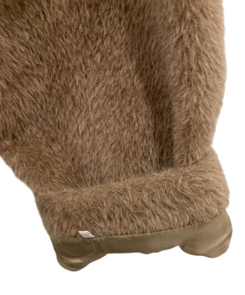 自由区（ジユウク）自由区 (ジユウク) AGNONA シャギーコート ベージュ サイズ:38の古着・服飾アイテム