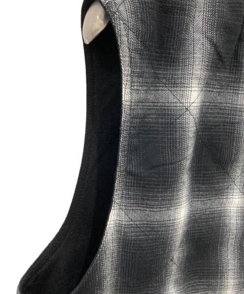 X-LARGE（エクストララージ）X-LARGE (エクストララージ) OMBRE PLAID REVERSIBLE VEST ブラック サイズ:Lの古着・服飾アイテム