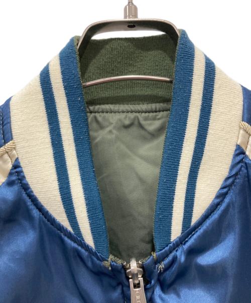 ALPHA（アルファ）ALPHA (アルファ) SOUVENIR JACKET REVERSE ブルー×グリーン サイズ:Mの古着・服飾アイテム