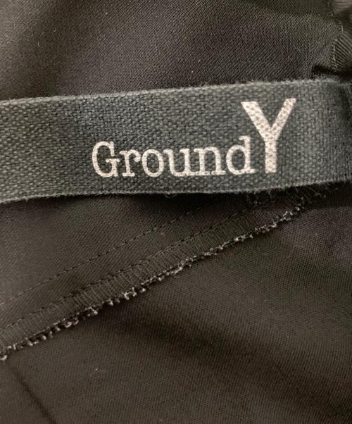 GROUND Y（グラウンドワイ）GROUND Y (グラウンドワイ) WOOL POLYESTER GABARDINE SLIM 5POCKET PANTS ブラック サイズ:3の古着・服飾アイテム