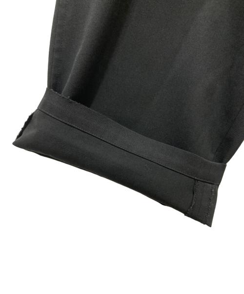 GROUND Y（グラウンドワイ）GROUND Y (グラウンドワイ) WOOL POLYESTER GABARDINE SLIM 5POCKET PANTS ブラック サイズ:3の古着・服飾アイテム