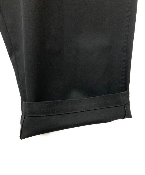 GROUND Y（グラウンドワイ）GROUND Y (グラウンドワイ) WOOL POLYESTER GABARDINE SLIM 5POCKET PANTS ブラック サイズ:3の古着・服飾アイテム