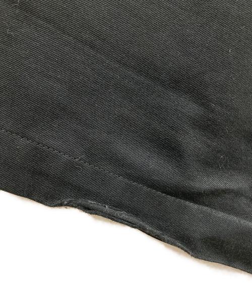 GROUND Y（グラウンドワイ）GROUND Y (グラウンドワイ) WOOL POLYESTER GABARDINE SLIM 5POCKET PANTS ブラック サイズ:3の古着・服飾アイテム
