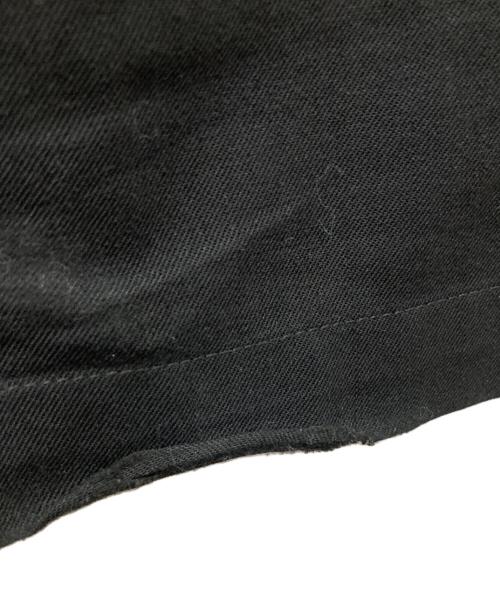 GROUND Y（グラウンドワイ）GROUND Y (グラウンドワイ) WOOL POLYESTER GABARDINE SLIM 5POCKET PANTS ブラック サイズ:3の古着・服飾アイテム