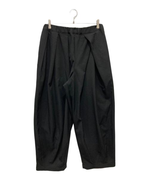 gomme HOMME（ゴム オム）gomme HOMME (ゴム オム) アシンメトリータックパンツ ブラック サイズ:Mの古着・服飾アイテム