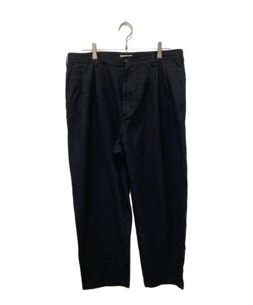 SEDAN ALL-PURPOSE（セダンオールパーパス）SEDAN ALL-PURPOSE (セダンオールパーパス) Wool Serge Big Trousers ブラック サイズ:XLの古着・服飾アイテム