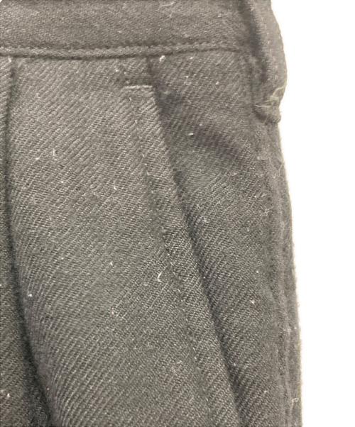 SEDAN ALL-PURPOSE（セダンオールパーパス）SEDAN ALL-PURPOSE (セダンオールパーパス) Wool Serge Big Trousers ブラック サイズ:XLの古着・服飾アイテム