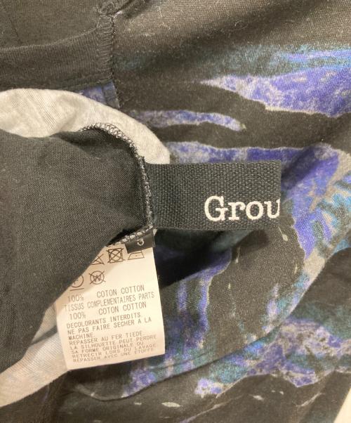 GROUND Y（グラウンドワイ）GROUND Y (グラウンドワイ) カモ柄カットソー ブラック×ブルー サイズ:3の古着・服飾アイテム