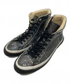 GROUND Yグラウンドワイ）の古着「総柄ハイカットスニーカー」｜ブラック