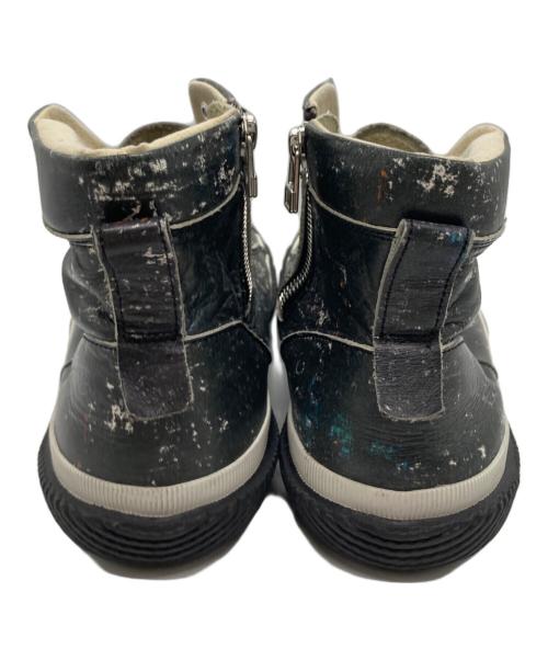 GROUND Y（グラウンドワイ）GROUND Y (グラウンドワイ) 総柄ハイカットスニーカー ブラック サイズ:Lの古着・服飾アイテム