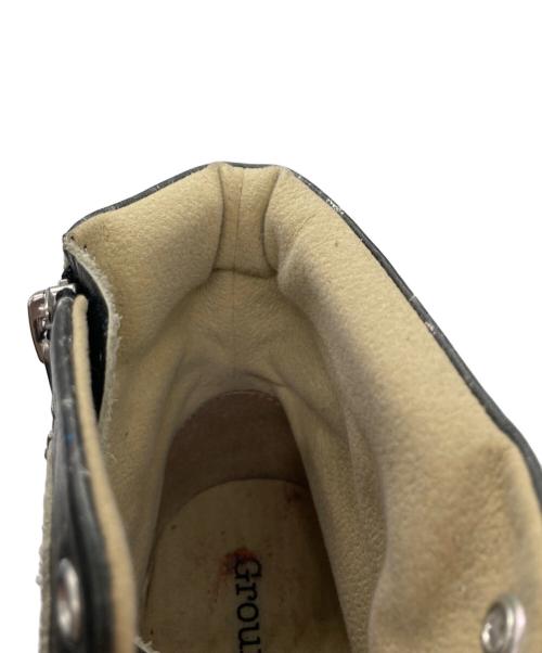 GROUND Y（グラウンドワイ）GROUND Y (グラウンドワイ) 総柄ハイカットスニーカー ブラック サイズ:Lの古着・服飾アイテム