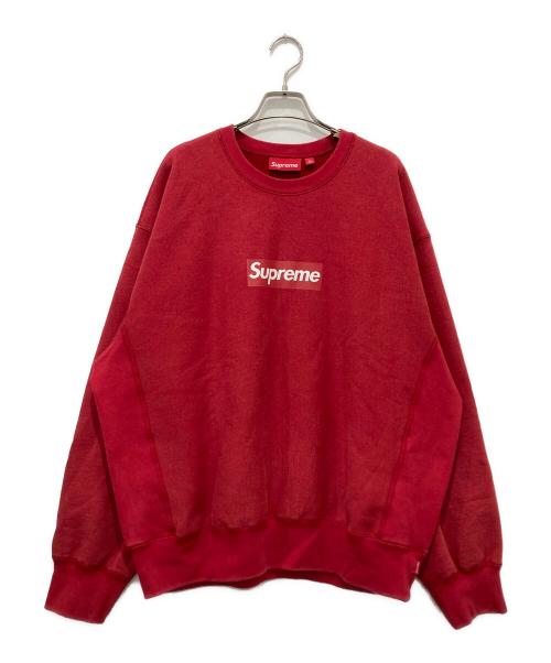 SUPREME（シュプリーム）SUPREME (シュプリーム) Washed Box Logo Crewneck レッド サイズ:Lの古着・服飾アイテム
