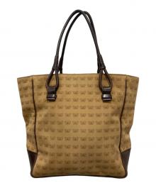 BOTTEGA VENETA（ボッテガベネタ）の古着「蝶柄キャンバストートバッグ」｜ベージュ