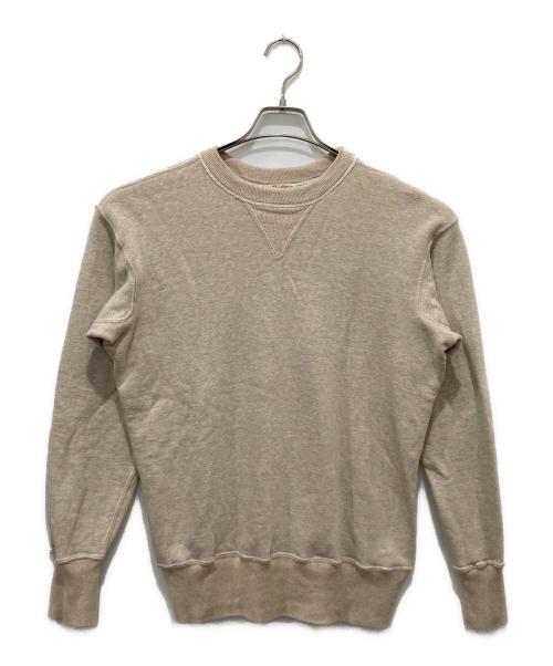 WAREHOUSE（ウエアハウス）WAREHOUSE (ウエアハウス) クルーネックスウェット ベージュ サイズ:40の古着・服飾アイテム