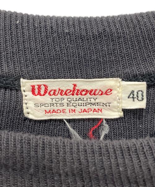 WAREHOUSE（ウエアハウス）WAREHOUSE (ウエアハウス) クルーネックスウェット ブラック サイズ:40の古着・服飾アイテム